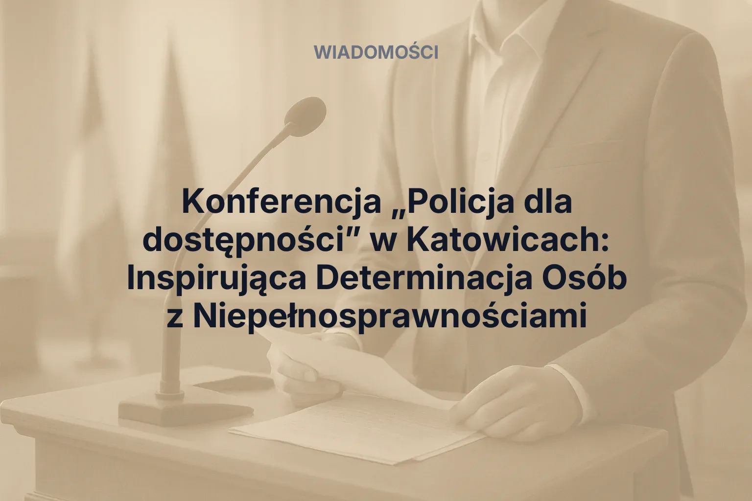Konferencja „Policja dla dostępności” w Katowicach: Inspirująca Determinacja Osób z Niepełnosprawnościami