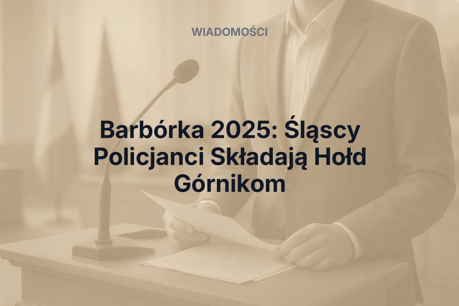 Artykuł: Barbórka 2025: Śląscy Policjanci Składają Hołd Górnikom